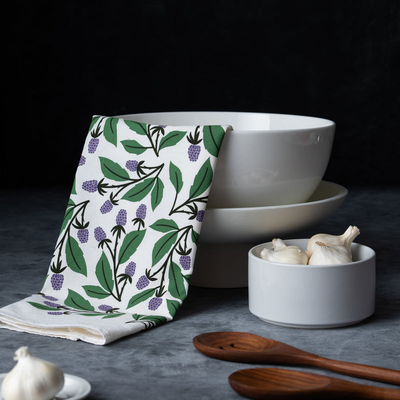 HAZELMADE | Blackberries Tea Towel