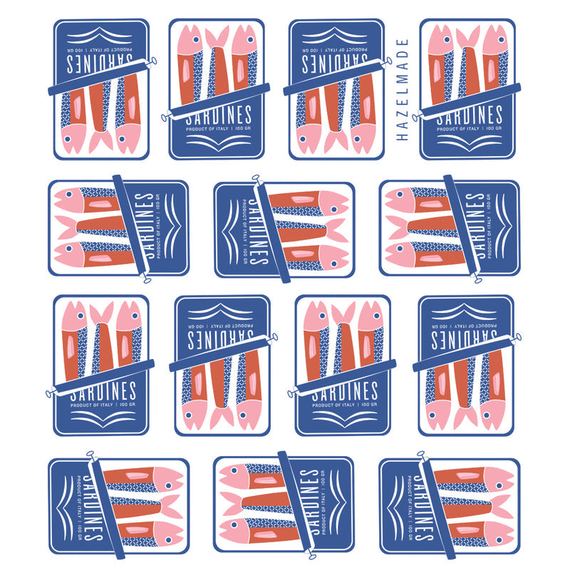 HAZELMADE | Sardines Tea Towel