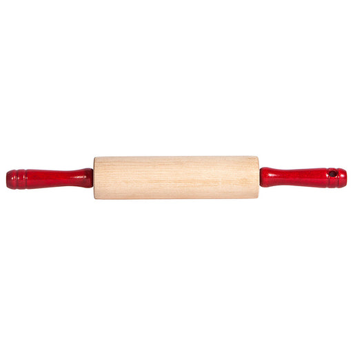J.K. Adams | Kid's Rolling Pin - Red, designed for baking and crafting, features vibrant handles for easy use, ideal for young chefs at Athens Cooks.