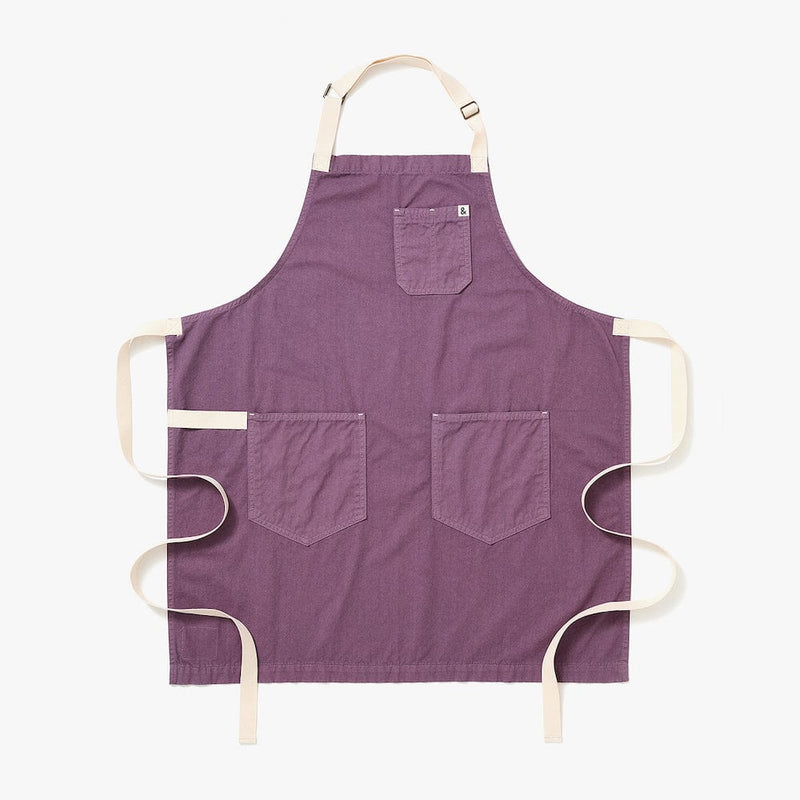 Hedley & Bennett Essential Apron, Lavender Purple — front view