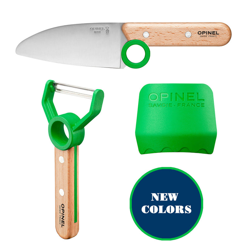 Opinel | Le Petit Chef 3pc Knife Set, Red