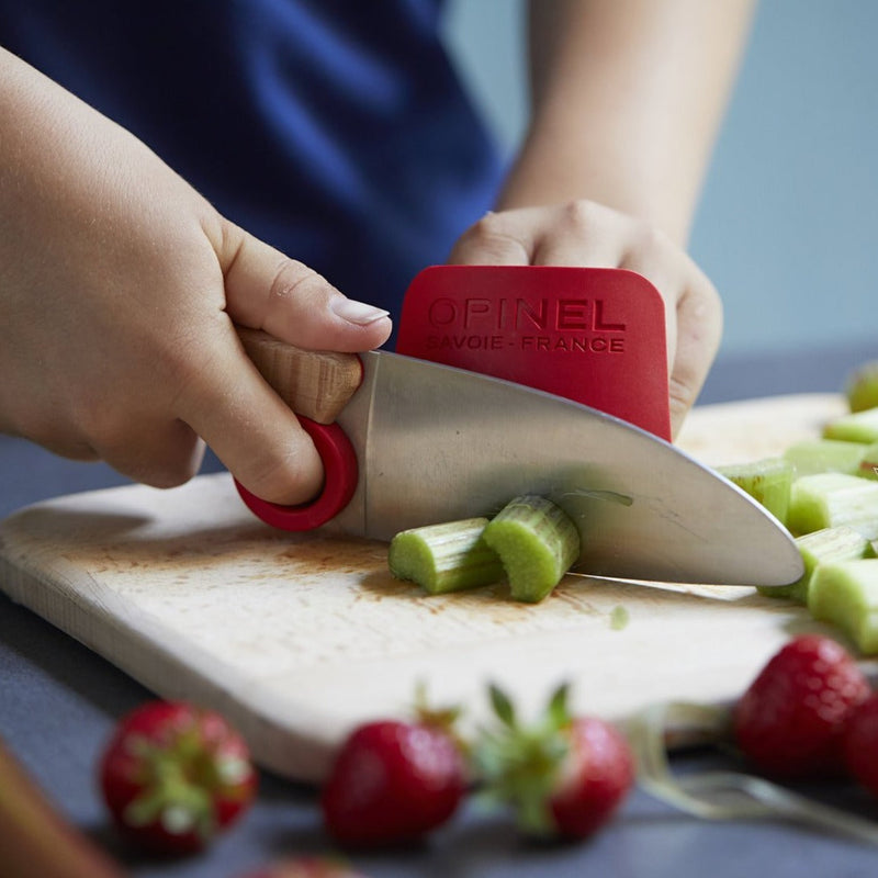Opinel | Le Petit Chef 3pc Knife Set, Red
