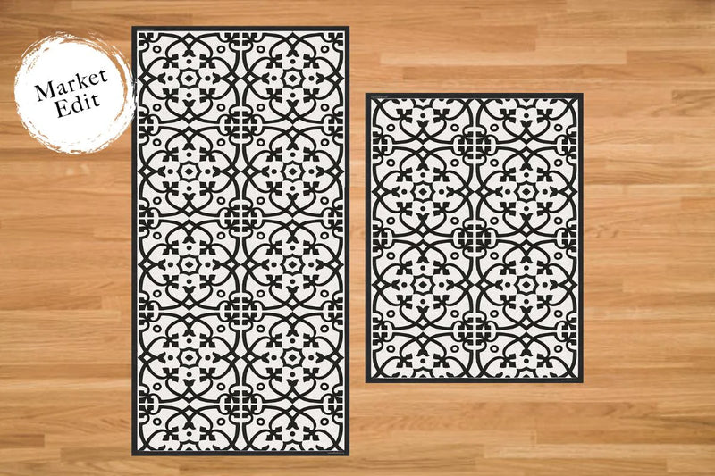 Etú HOME | Liberty L Italian Kitchen Sink Floor Mat (24x47) displayed in a kitchen setting, showcasing its sleek design and practicality for enhancing kitchen comfort.
