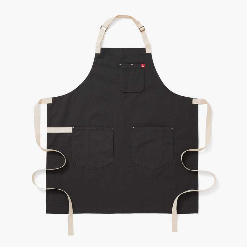 Hedley & Bennett Essential Apron, London Gray — front view