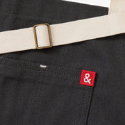 Hedley & Bennett Essential Apron, London Gray — construction detail