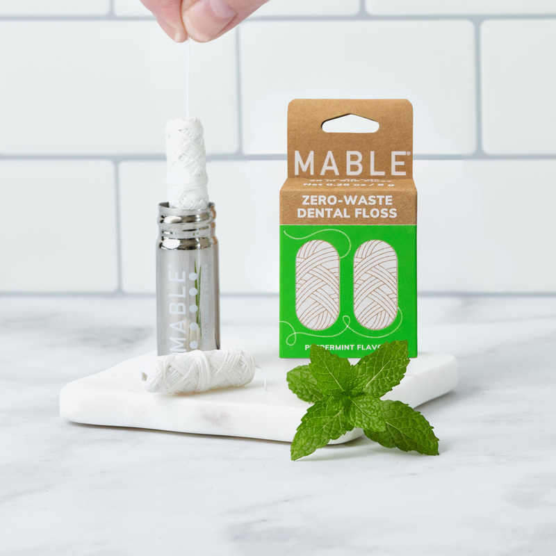MABLE | Silk Dental Floss Refill, 2 Pack