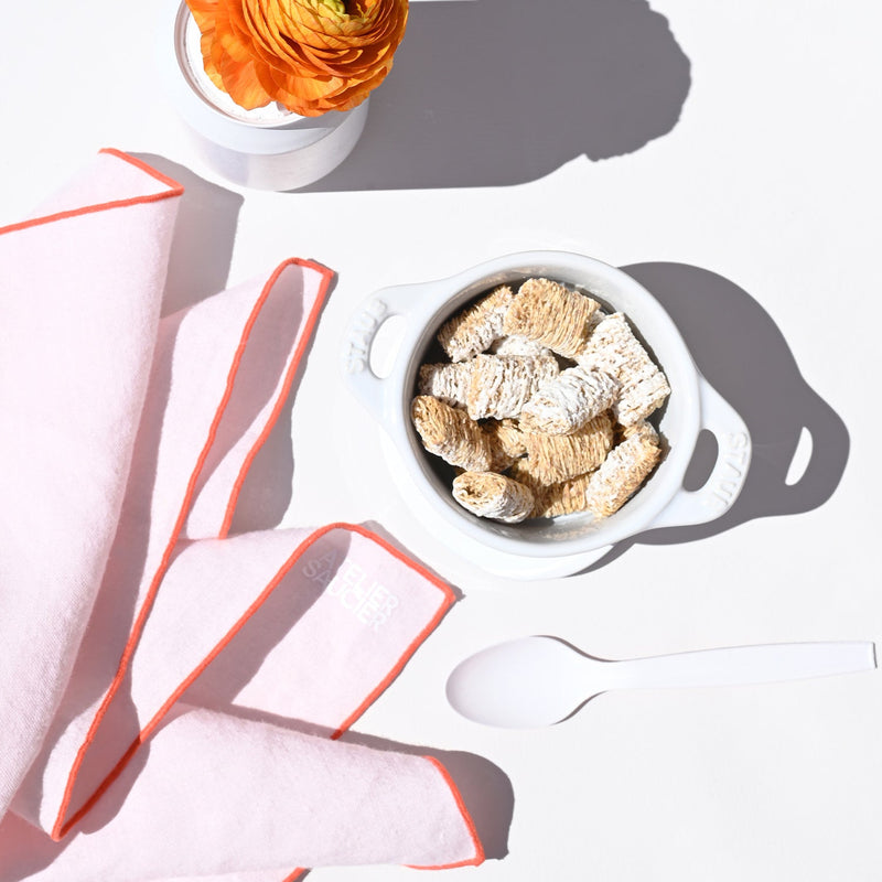 Atelier Saucier | Blush Linen Orange Napkins