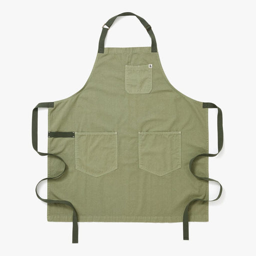 Hedley & Bennett Essential Apron, Matcha Green — front view