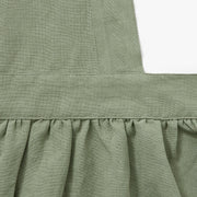 Hedley & Bennett Pinafore Apron, Matcha Green — apron detail