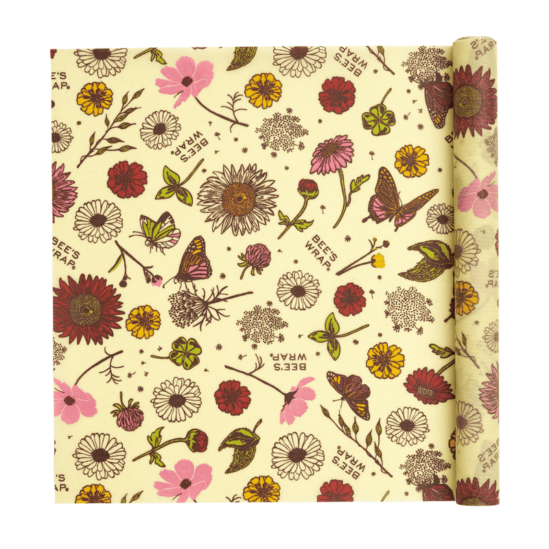 Bee's Wrap | Cut-to-Size Roll - Meadow Magic, Plant-Based Wax