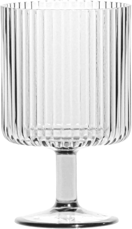 TarHong | Mesa Stacking Goblet - Pink, an acrylic stemware designed for durability and outdoor use, mimicking glass for elegant yet shatterproof entertaining.