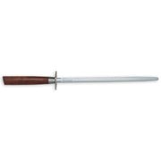 Messermeister Royale Elite 10 Honing Steel with wooden handle, designed for maintaining knife sharpness, ideal for professional chefs and home cooks.