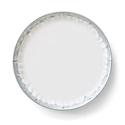 Plate & Pattern | Classic White Original Flat Plate Liners displayed on an oval platter, ideal for enhancing your tableware collection.
