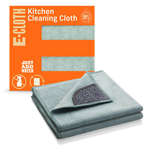 E-Cloth Microfiber Cleaning Cloth close-up, highlighting its premium texture designed for efficient kitchen cleaning without chemicals, aligning with Athens Cooks' quality kitchen essentials.