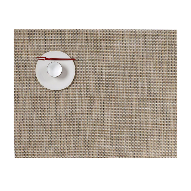 Chilewich Mini Basketweave Placemat in Linen, 14 by 19 inches