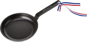 Staub Mini Cast Iron Frying Pan, ideal for small-batch cooking, showcases durable craftsmanship, fitting for Athens Cooks' curated kitchen collection.