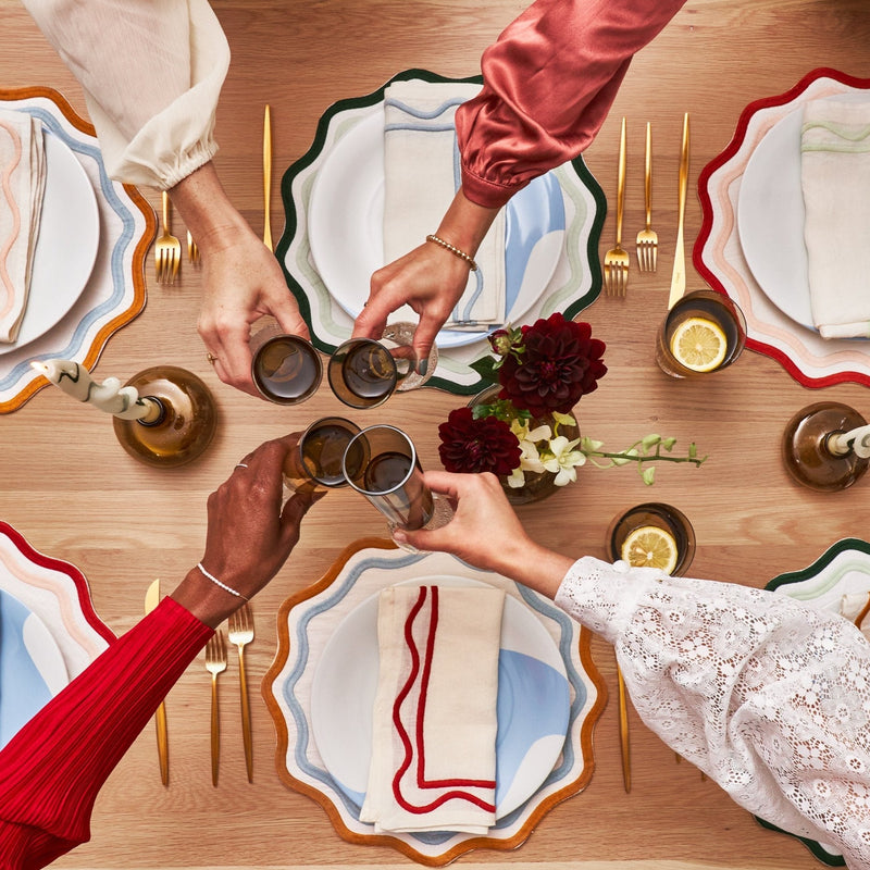 Misette | Embroidered Linen, Green