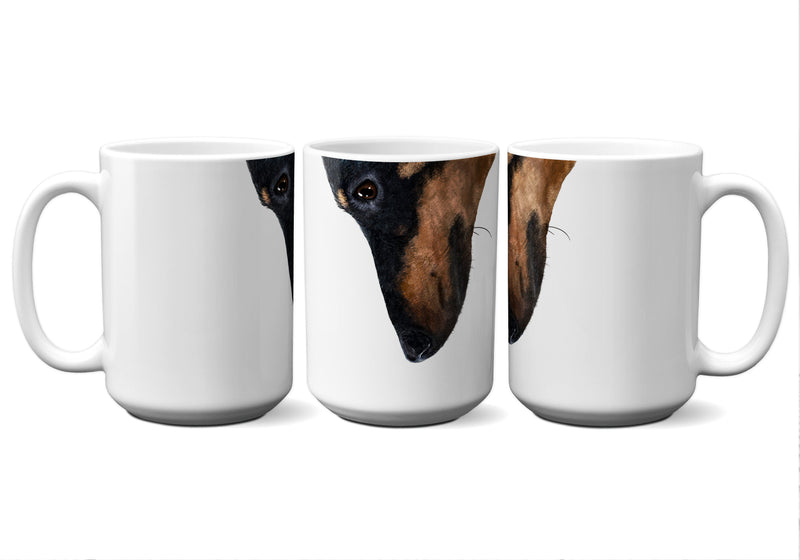 American Brand Studio | Black and Tan Dachshund Snout Mug