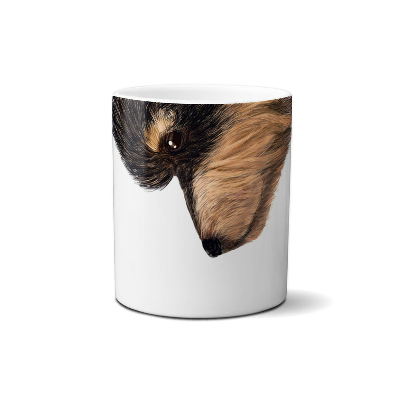 American Brand Studio | Yorkie - Black & Tan Snout Mug - 11 oz