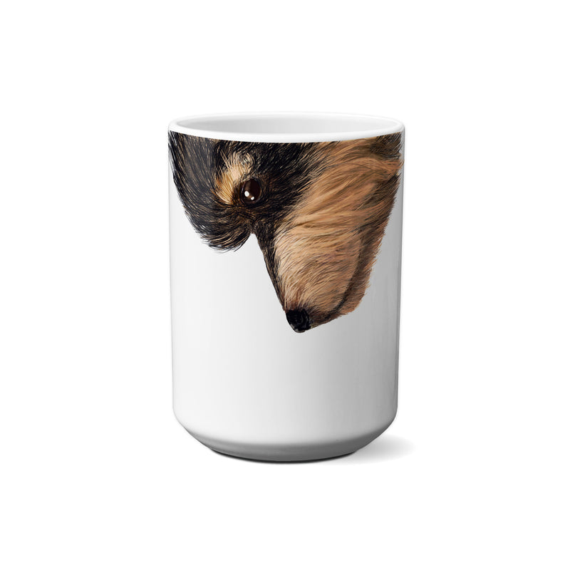 American Brand Studio | Yorkie - Black & Tan Snout Mug - 11 oz