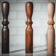 Blanc Creatives muddlers in three woods: Noir, Walnut, and Maple