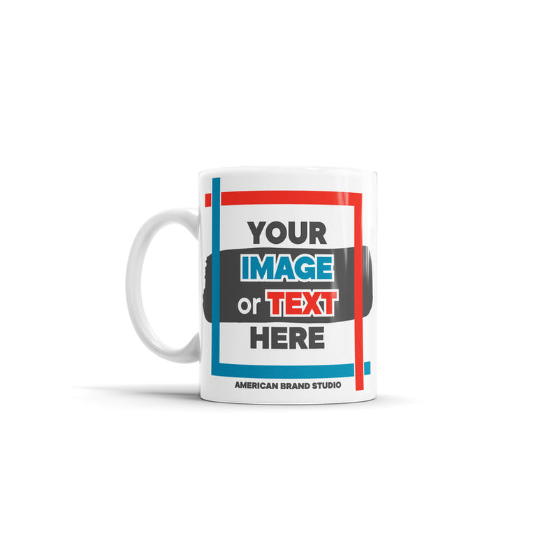 American Brand Studio | Custom Mug featuring a logo, ideal for personalizing your morning routine or as a gift, available at Athens Cooks kitchen store.