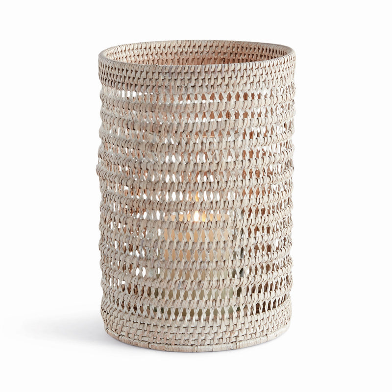 Napa Home & Garden | Burma Rattan Hurricane Large, White