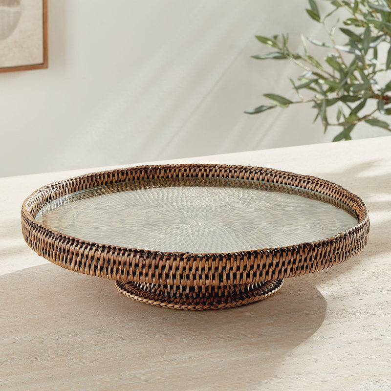 Napa Home & Garden | Burma Rattan Serving Stand, Brown