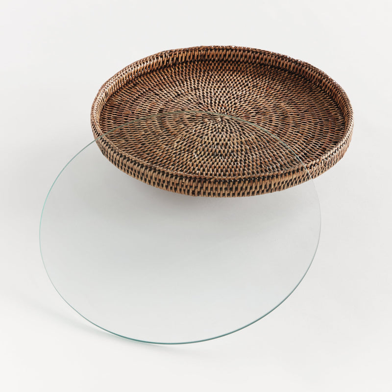 Napa Home & Garden | Burma Rattan Serving Stand, Brown
