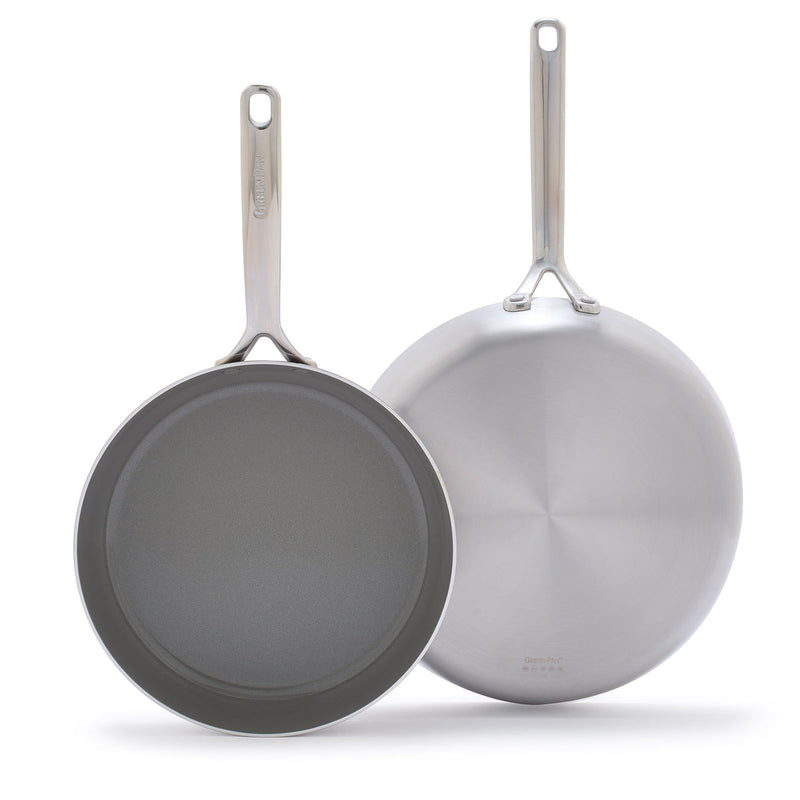 GreenPan | GP5 Stainless Steel 5-Ply Frypan, Mirror Handles