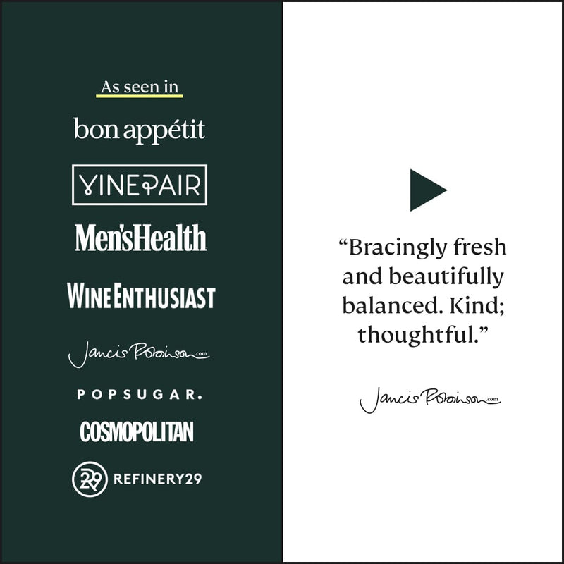 Three Spirit | Blurred Vines Sharp, Single featured in top media; praised for its invigorating, focus-enhancing blend with crisp notes of gooseberry and lime.