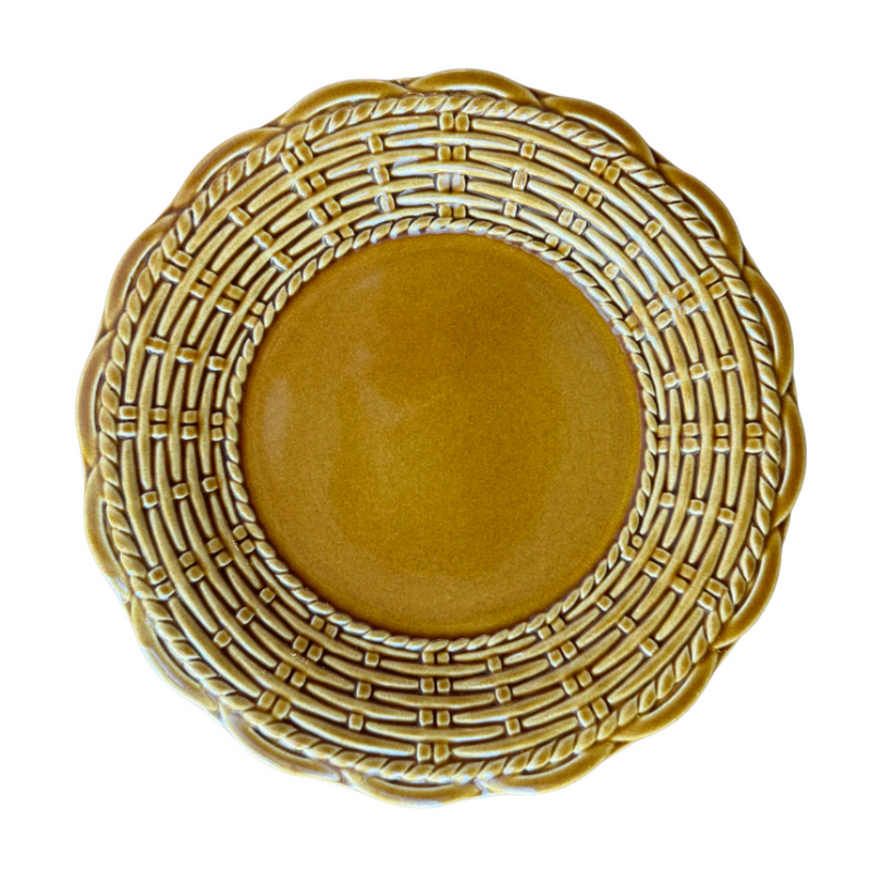 Provvista Designs | Basket Jubilee Dinner Plate, White