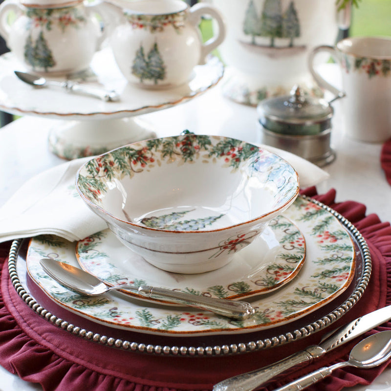 Arte Italica & Crown Linen Designs | Natale Cereal Bowl