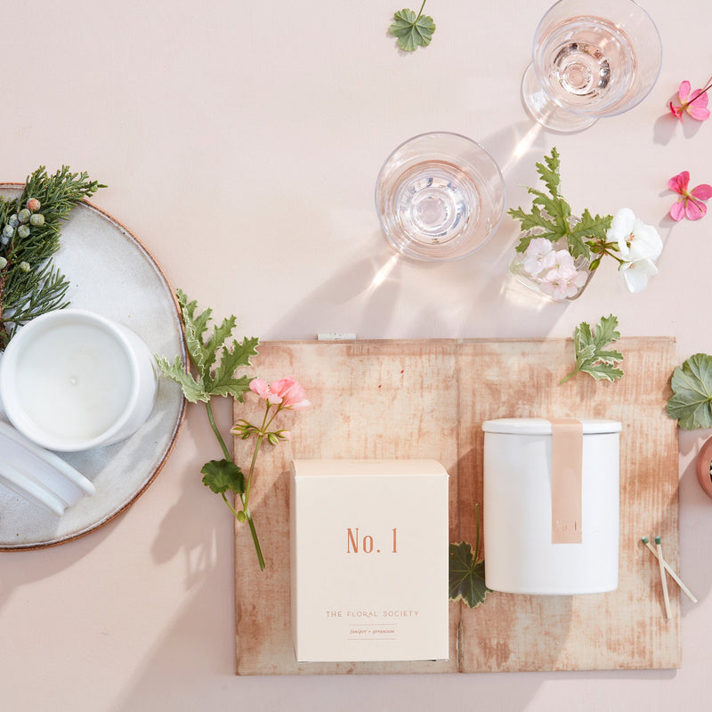 The Floral Society | Soy Wax Candle, No. 2 Hemp Flower + Citron
