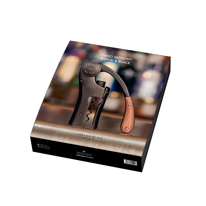 L'Atelier du Vin | Lever Wine Opener, OENO MOTION WOOD & BLACK