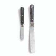 King Arthur Baking Company Offset Spatulas with angled blades for precise frosting control, available in small and large sizes, ideal for bakers and chefs.