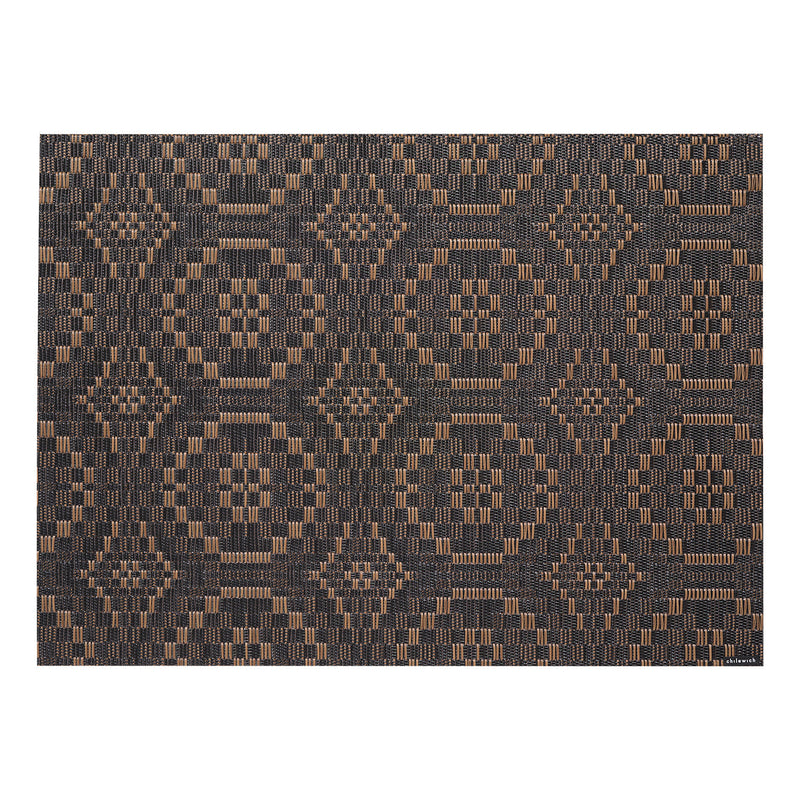 Chilewich Overshot Placemat in Tiger Eye, 14 by 19 inches
