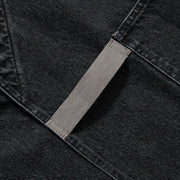 Hedley & Bennett All Day Crossback Apron, Oyster Gray Denim — apron detail