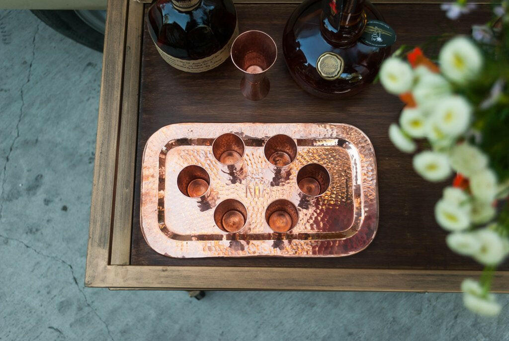 Sertodo | Copper Charolita Tray.