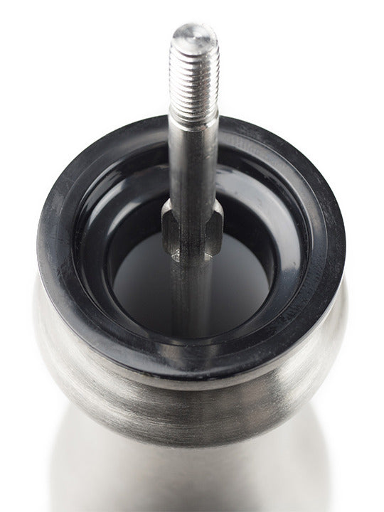 Peugeot | Paris Chef u'Select Pepper Mill Stainless Steel 9 Inches, showcasing the internal grinding mechanism and central shaft, highlighting its precision and durability.