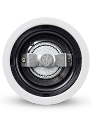 Close-up of the Peugeot | Paris u'Select Pepper Mill's grinding mechanism, showcasing the Peugeot lion logo and France mark, highlighting its renowned craftsmanship.