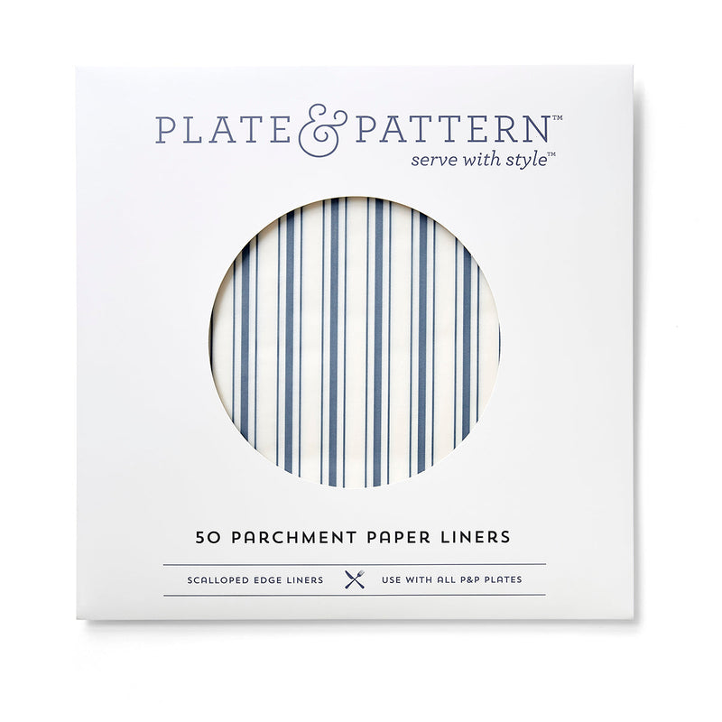 Seascape Blue Original Flat Plate Liner showcasing a unique design with a hole in the center, ideal for enhancing table aesthetics.