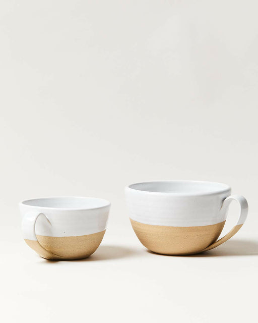 Farmhouse Pottery Pantry Mug - Small, 8oz: Handcrafted American stoneware with a smooth, rounded shape, ideal for cozy mornings or relaxed evenings.