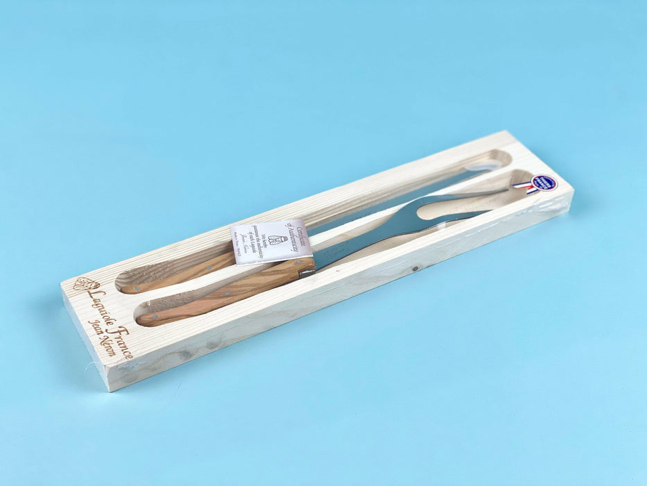 Laguiole | French Olivewood Carving Set in Box