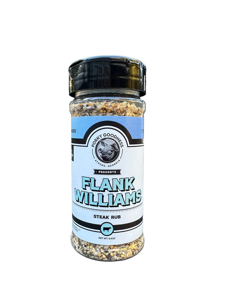 Porky Goodness | Flank Williams Steak Rub