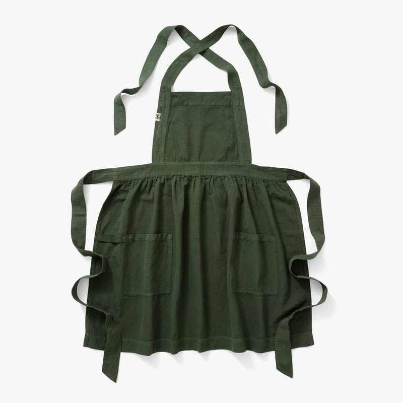 Hedley & Bennett Pinafore Apron, Broccolini Green, full apron front view