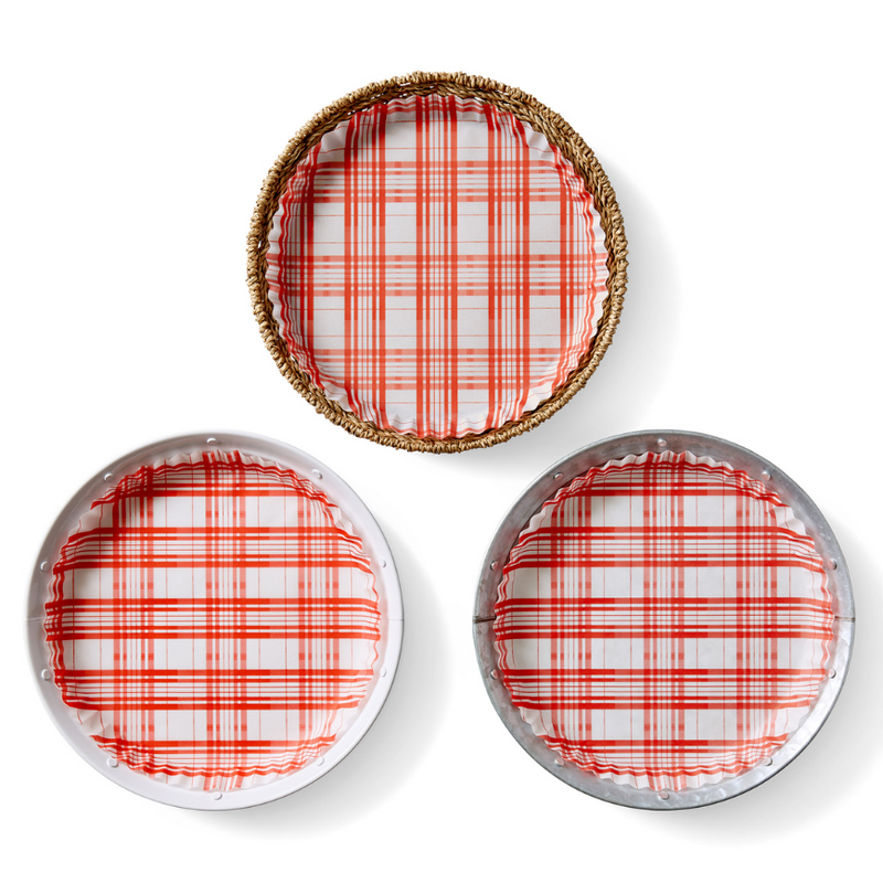 Plate & Pattern | Sandy Stripes Original Flat Plate Liners