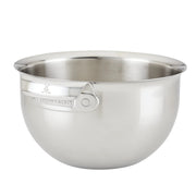 Hestan Provisions | 7qt Stainless Steel Mixing Bowl with handle, featuring a flared rim for easy pouring and a durable, non-reactive design, ideal for versatile kitchen tasks.