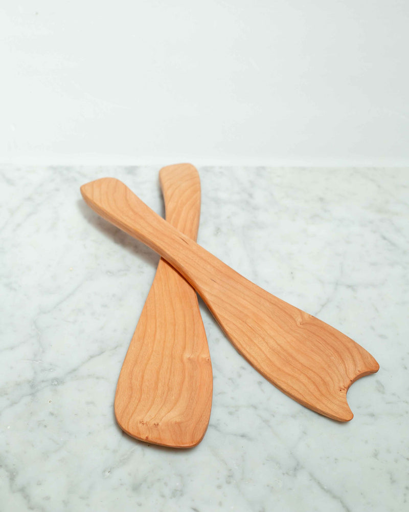 Peterman's Boards and Bowls | Cherry Salad Tossers (11.5" Pair)