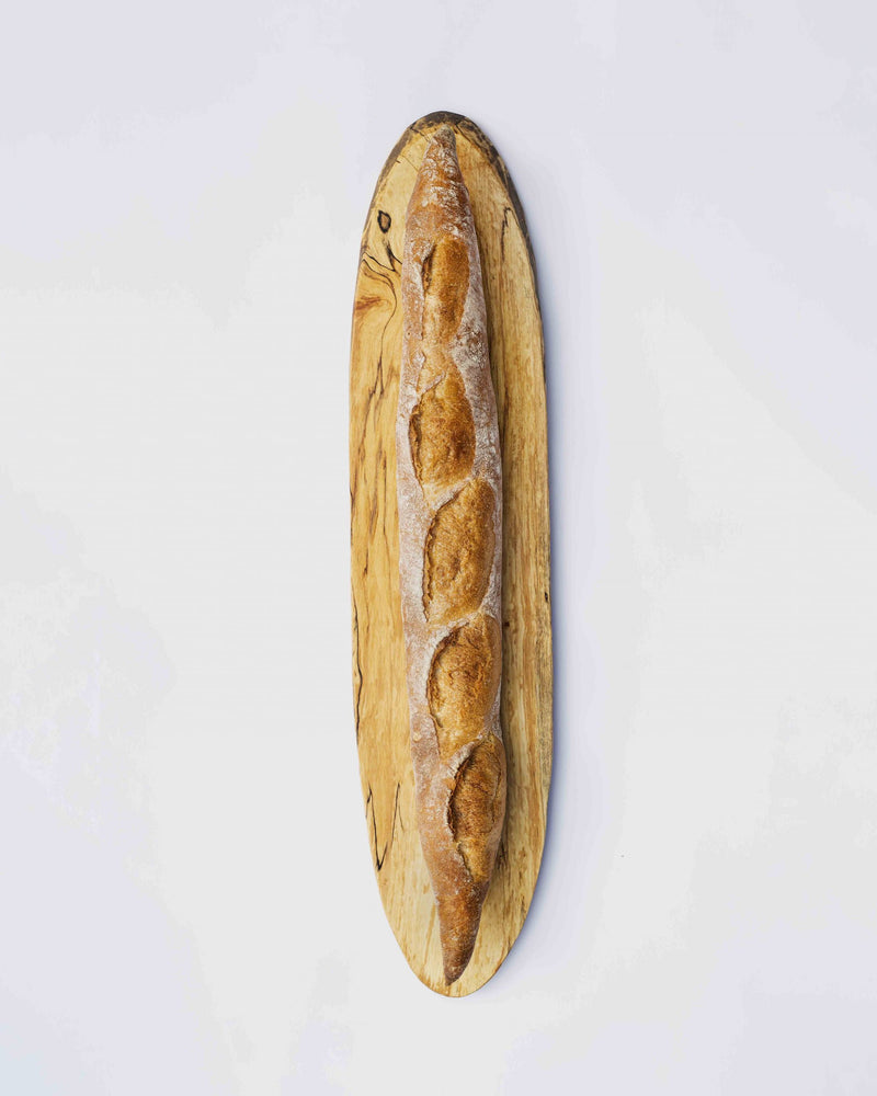 Peterman's Boards and Bowls | Spalted Maple Baguette Board (26" X 6")